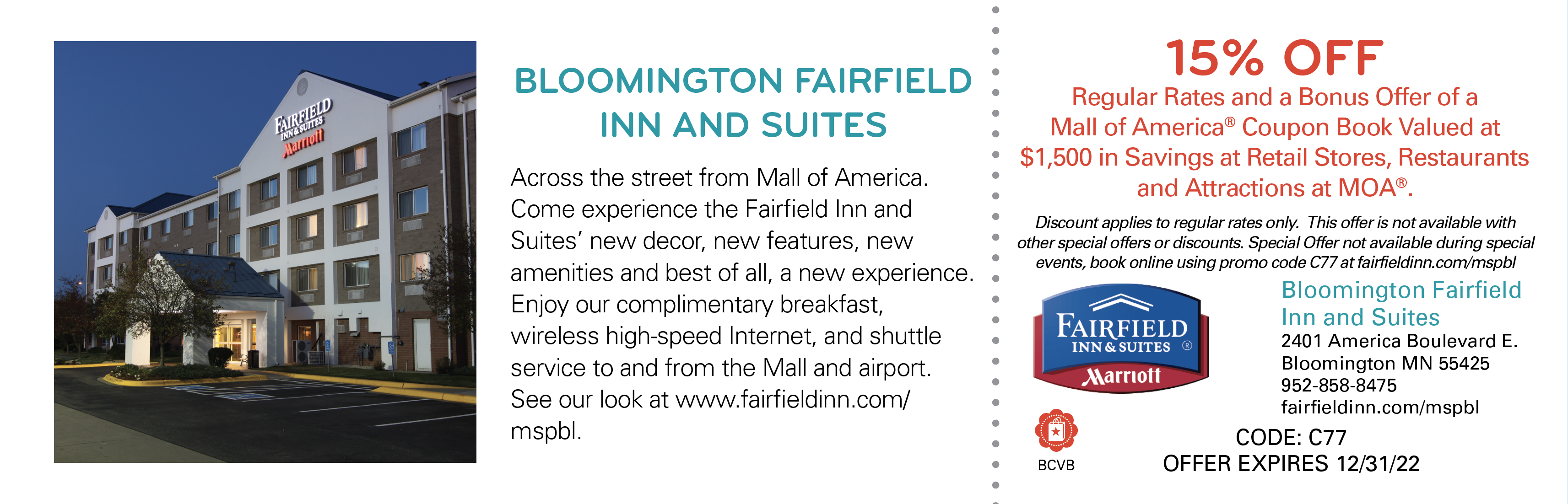 Fairfield Inn Coupon