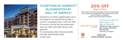 Mall of America &amp; Bloomington Coupons