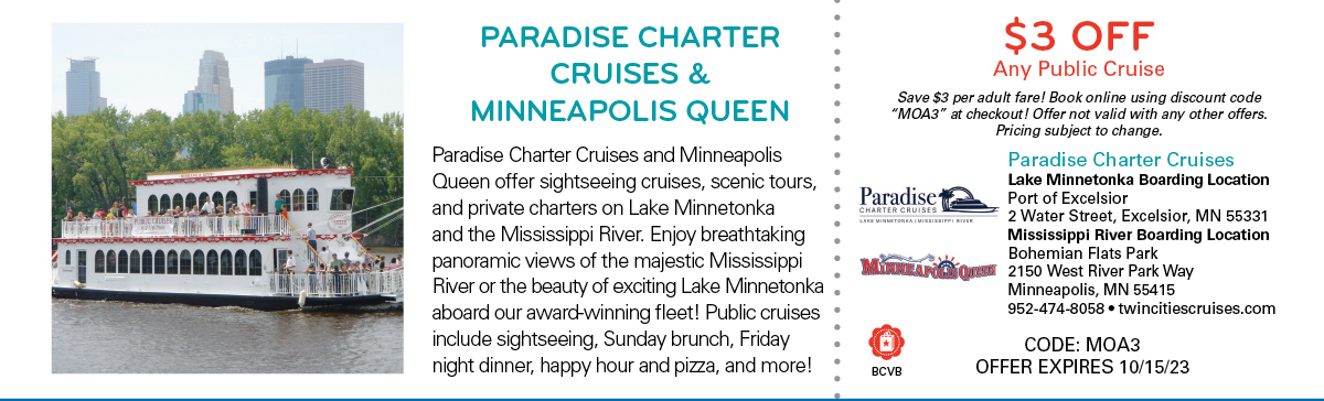 Paradise Charter Cruises Coupon